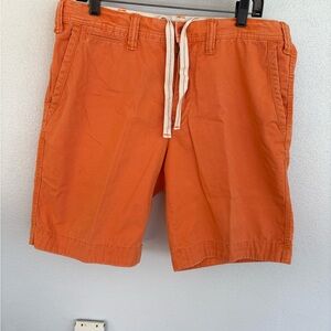 Ralph Lauren Orange Men’s Casual Shorts with Drawstring, size 34, relaxed fit